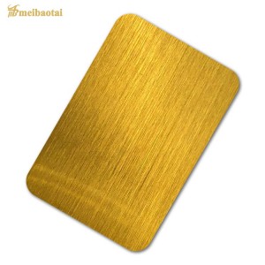 ss304 201 pvd color coating Hairline stainless steel color sheet decoration plate