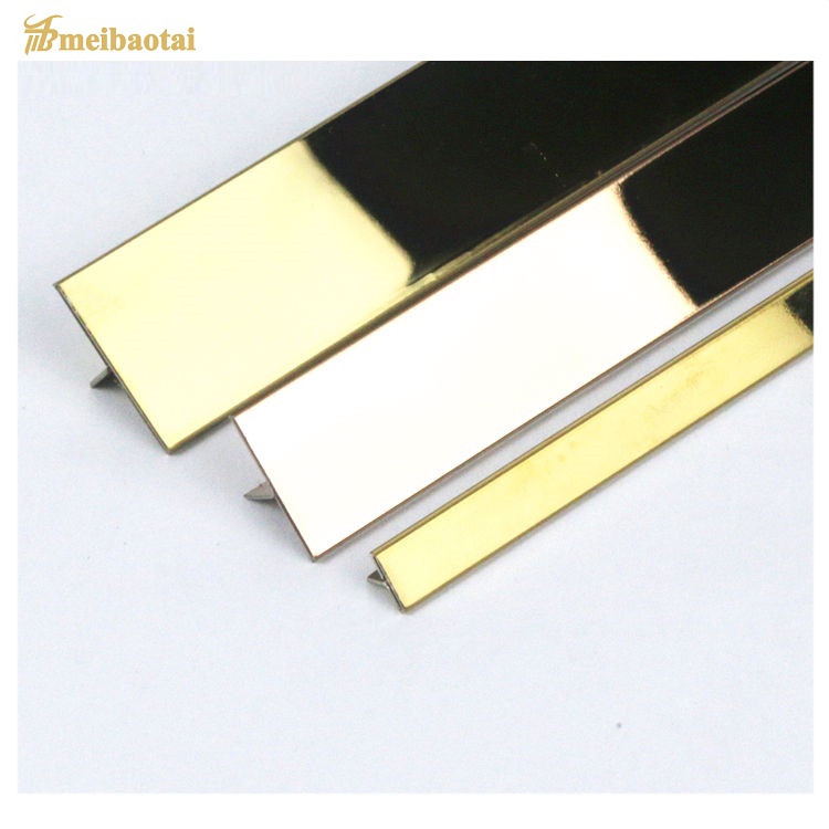 ss304 T8 2438mm stainless steel T profile decoration tile trim - Foshan ...