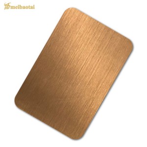 SS304 201 Gold Hairline ,Rose Gold Hairline , Silver Hairline pvd color coating stainless steel sheet decoration plate