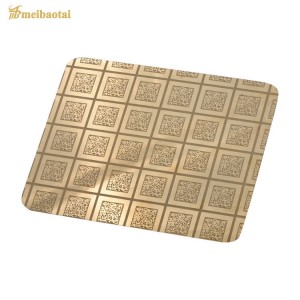 ss304 201 0.8mm  Gold Mirror, Rose Gold Mirror Etching stainless steel sheet decoration plate