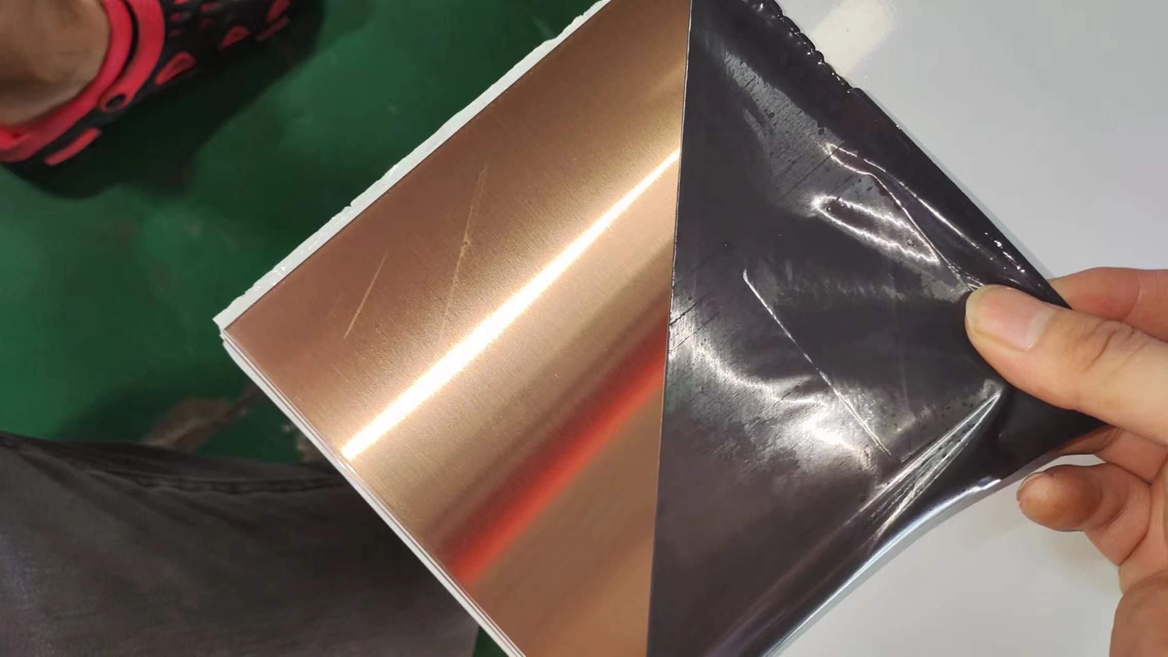 Rose Gold Mirror Hairline Stainless Steel Sheet