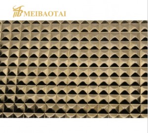 Gold Mirror Stamped Stainless Steel Sheet