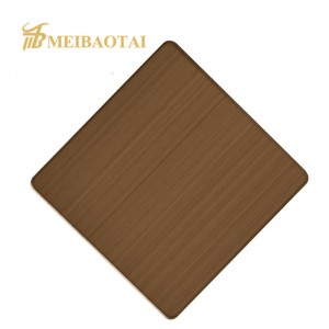 Anti Bronze Hairline Stainless Steel Sheet