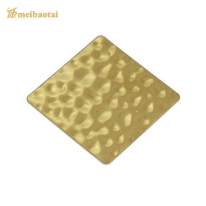 Stamped Gold Silver Mirror 201 Stainless Steel Plate