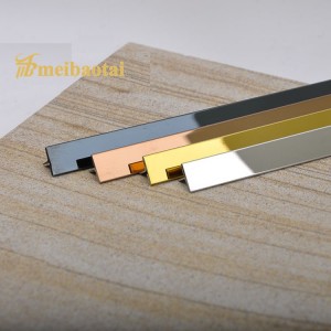 Manufacturer Stainless Steel Tile Trim 304 T Profile