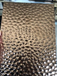 Honey Comb Stamped Stainless Steel Decorate Panel