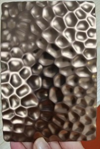 Honeycomb Pattern PVD Color Stamped Stainless Steel Decorative Sheet