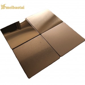 HIGH QUALITY PVD COLOR COATING POLISH MIRROR DESIGN 201 STAINLESS STEEL SHEET FOR DECORATION WALL CEILING