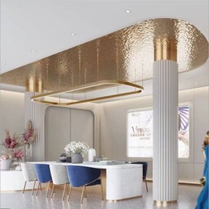 ss304 201 stainless steel sheet Silver Mirror water ripple sheet decoration ceiling ,wall