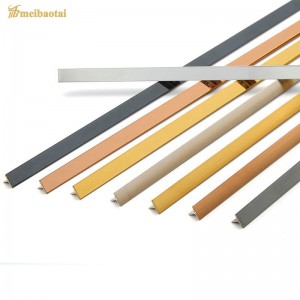 Gold/ Black/Rose Gold pvd color coating  Mirror  Hairline stainless steel profile decoration tile trim