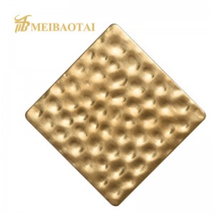 Gold Coating Stamped Stainless Steel Sheet