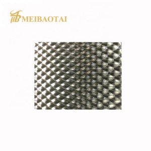 Popular Embossed Silver Polished 201 Stainless Steel Sheet