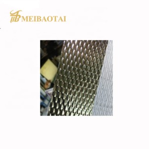 Popular Embossed Silver Polished 201 Stainless Steel Sheet