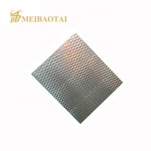 Popular Embossed Silver Polished 201 Stainless Steel Sheet