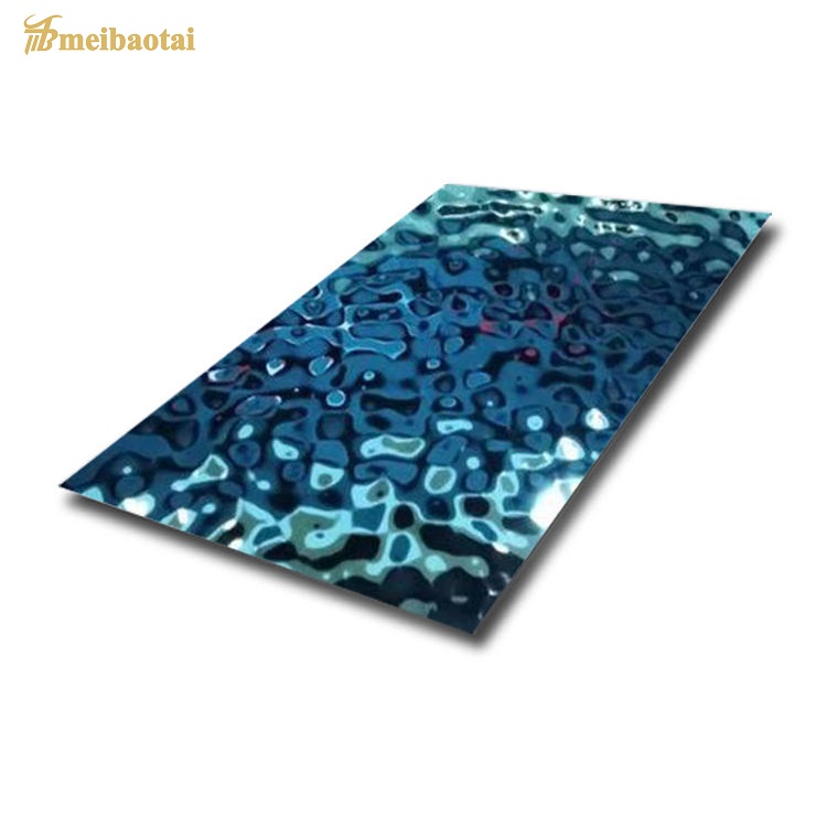 Stainless steel water ripple sheet